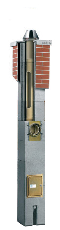 Komínová sestava Schiedel ABSOLUT - jednoprůduchový komín průměr 18 cm